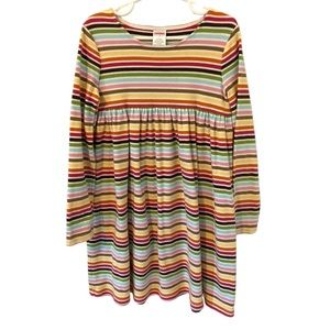 Gymboree Colorful, Striped, Long Sleeved Cotton Dress Size 7